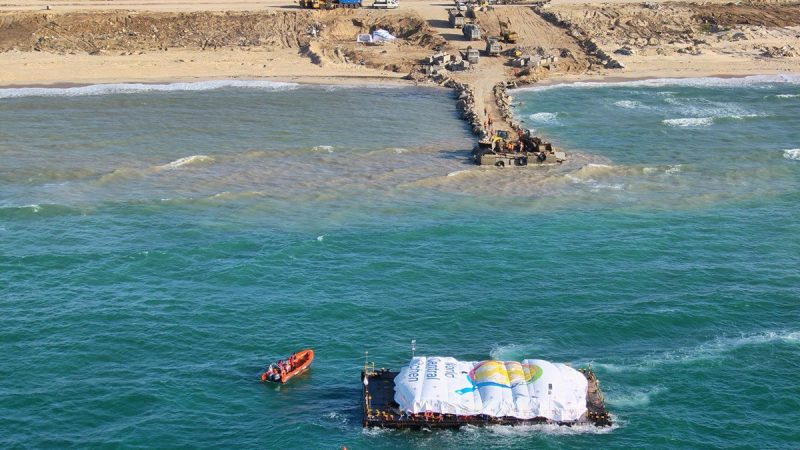 Gaza receives first aid shipment delivered by sea